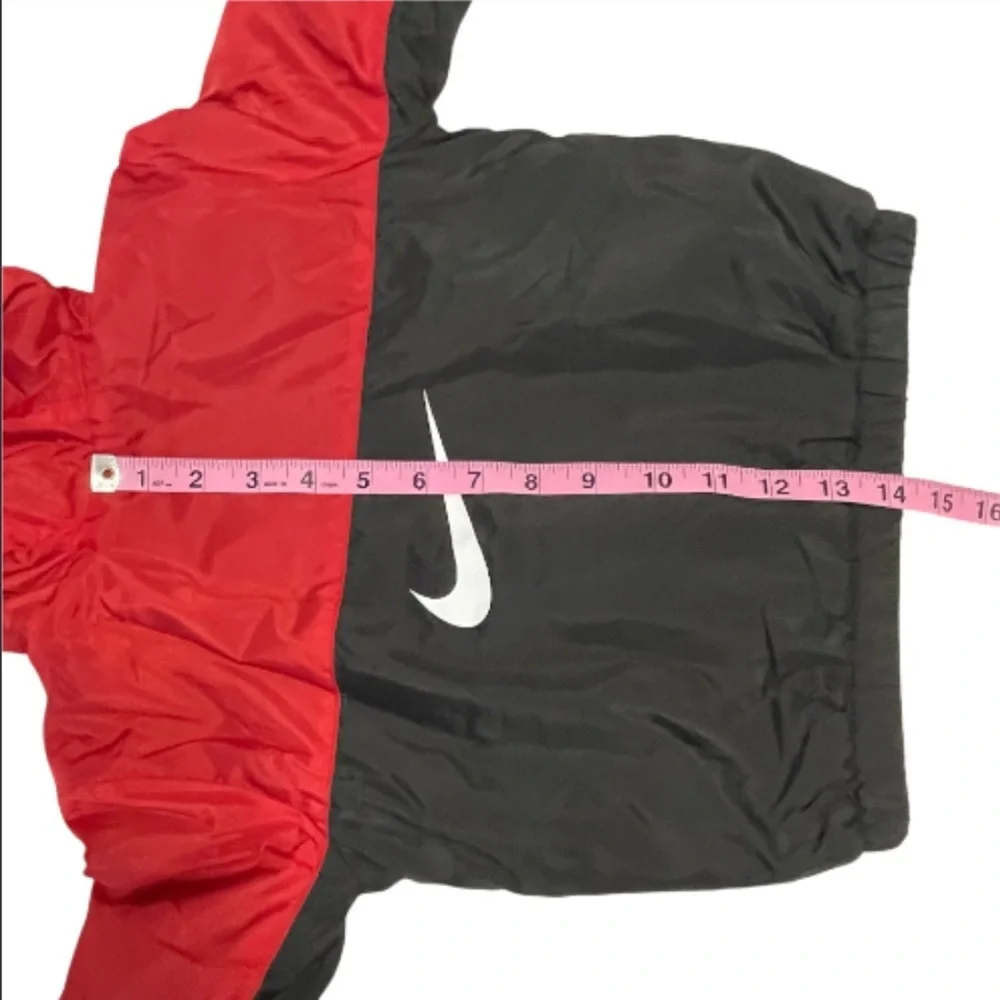Nike Red and Black Fleece Lined Jacket with Hood